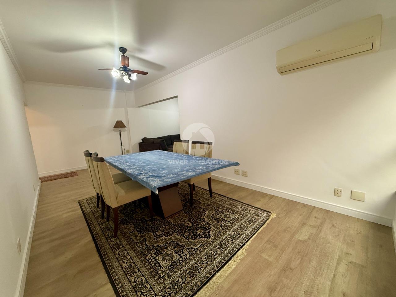 Apartamento Mobiliado 140 m², 3 Dormitórios, Suíte e Vaga no Campo Grande – Santos/SP em Campo Grande, Santos — foto 5