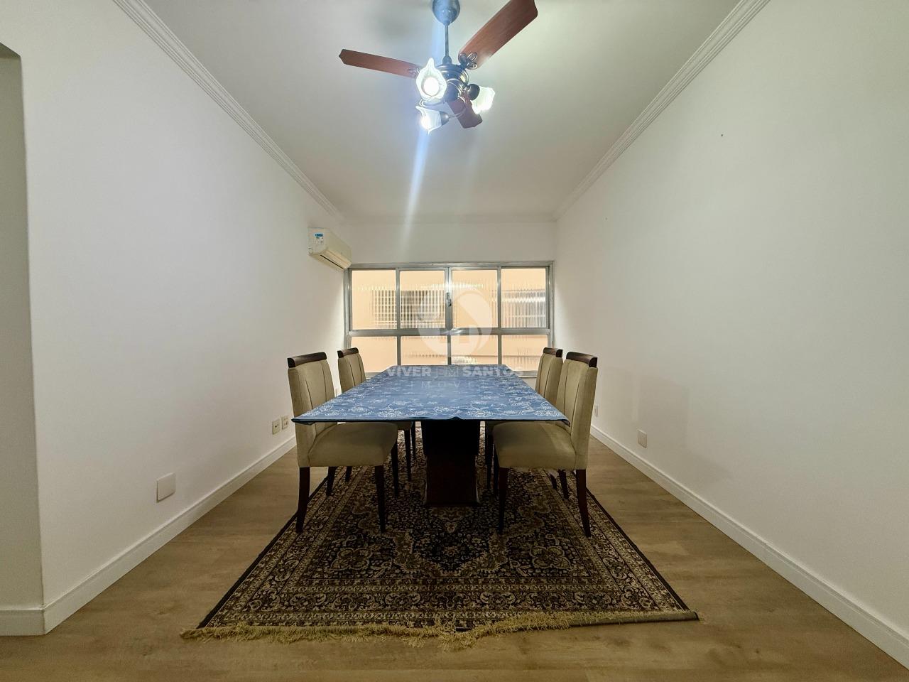 Apartamento Mobiliado 140 m², 3 Dormitórios, Suíte e Vaga no Campo Grande – Santos/SP em Campo Grande, Santos — foto 4