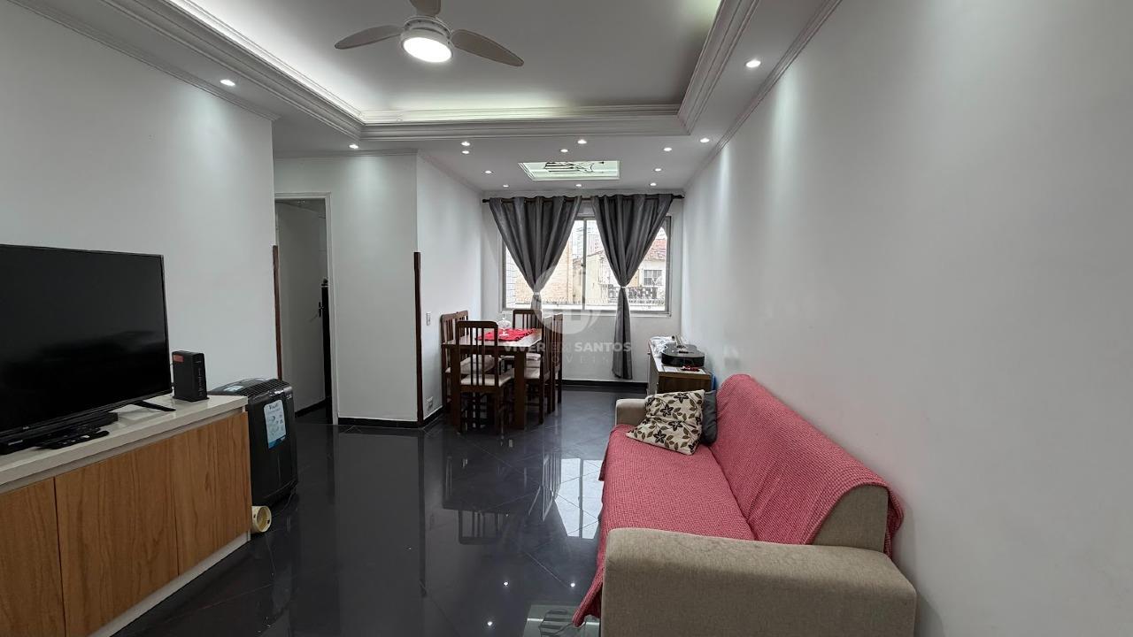 Apartamento 2 Dormitórios, Suíte, Vaga Escriturada, Elevador no Campo Grande - Santos/SP em Vila Belmiro, Santos — foto 3