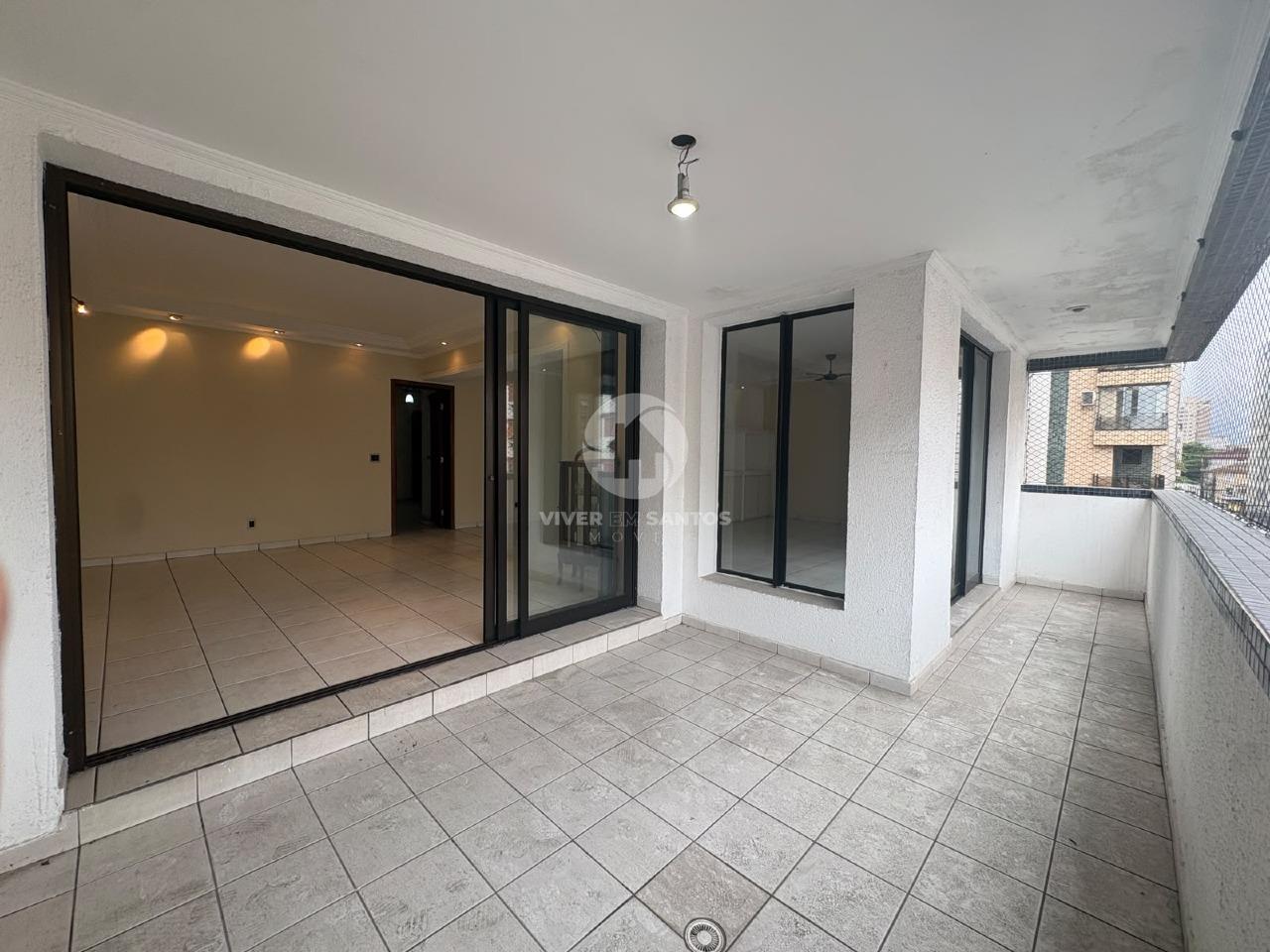 Apartamento 220 m², 3 Suítes, Varanda e 2 Vagas a Meia Quadra da Praia no Embaré – Santos/SP em Embaré, Santos — foto 2