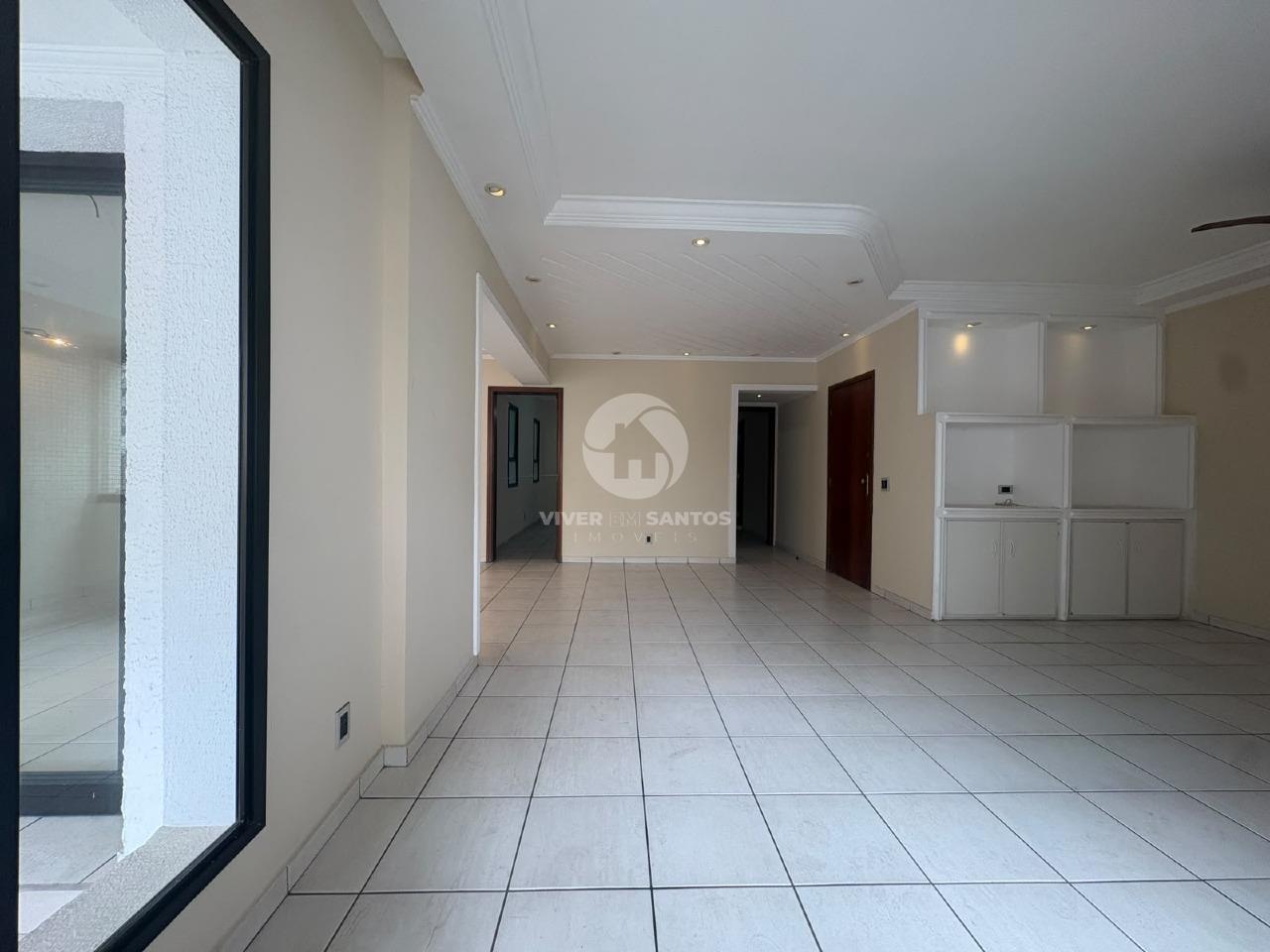 Apartamento 220 m², 3 Suítes, Varanda e 2 Vagas a Meia Quadra da Praia no Embaré – Santos/SP em Embaré, Santos — foto 3