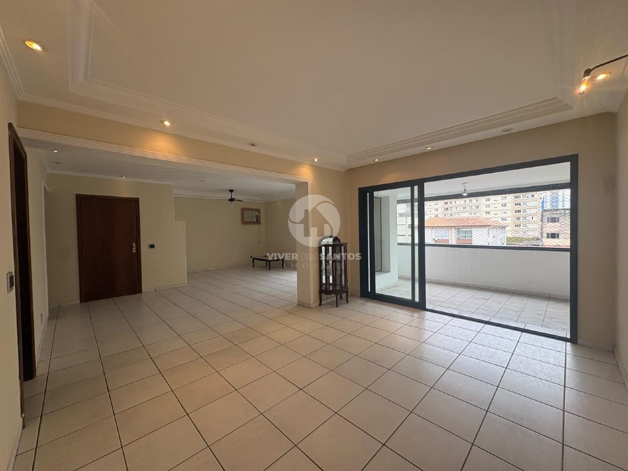 Apartamento 220 m², 3 Suítes, Varanda e 2 Vagas a Meia Quadra da Praia no Embaré – Santos/SP em Embaré, Santos — foto 5