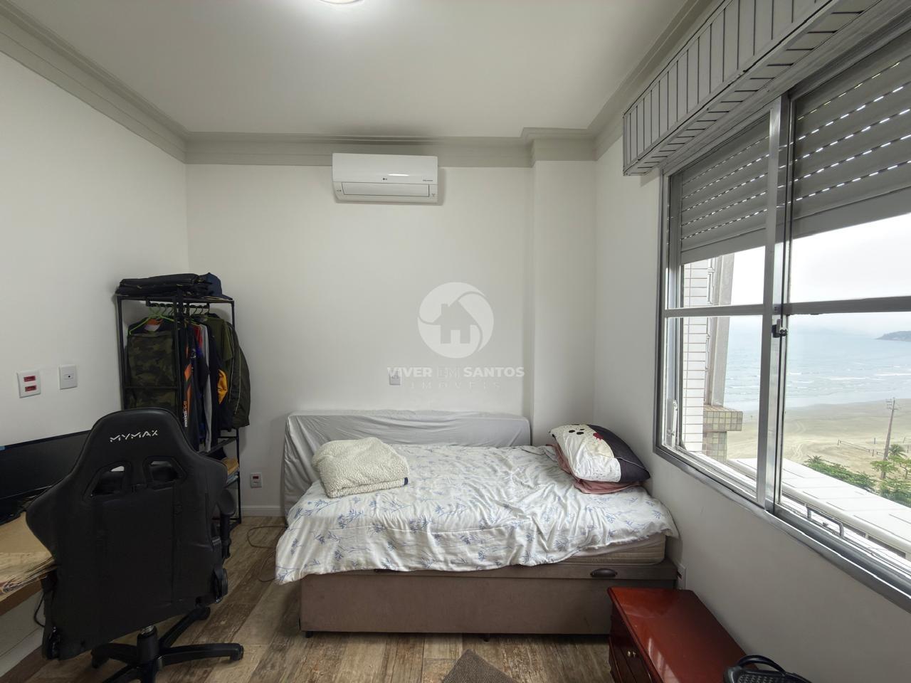 Apartamento Frente Mar 134 m², 2 Suítes, Varanda Gourmet e Vista Panorâmica no Embaré – Santos/SP em Boqueirão, Santos — foto 10