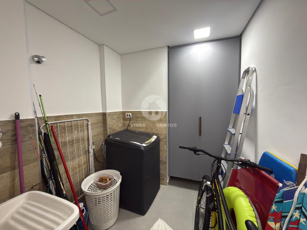 Apartamento Frente Mar 134 m², 2 Suítes, Varanda Gourmet e Vista Panorâmica no Embaré – Santos/SP em Boqueirão, Santos — foto 24