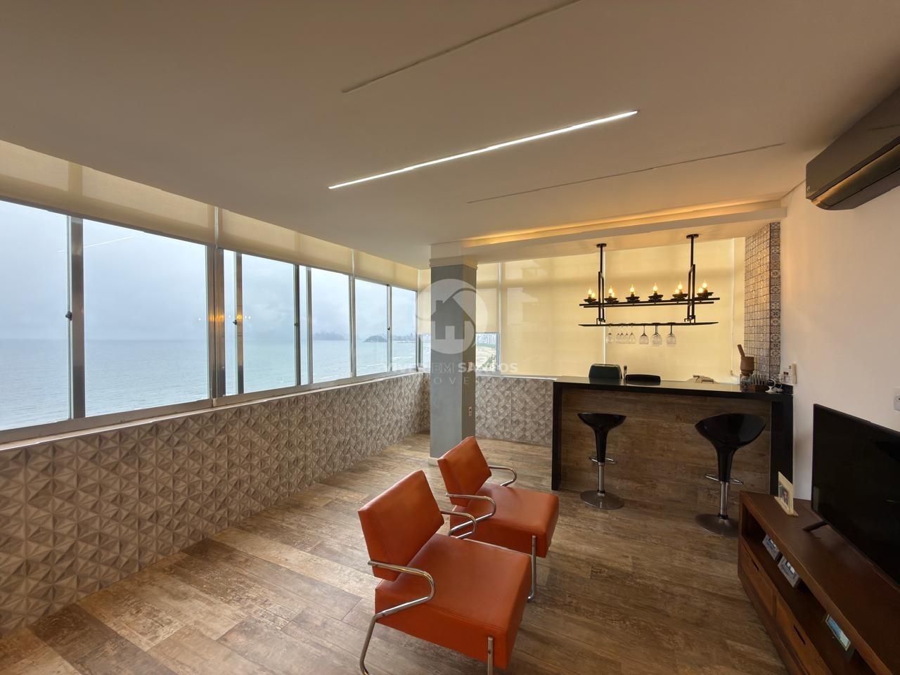 Apartamento Frente Mar 134 m², 2 Suítes, Varanda Gourmet e Vista Panorâmica no Embaré – Santos/SP em Boqueirão, Santos — foto 3