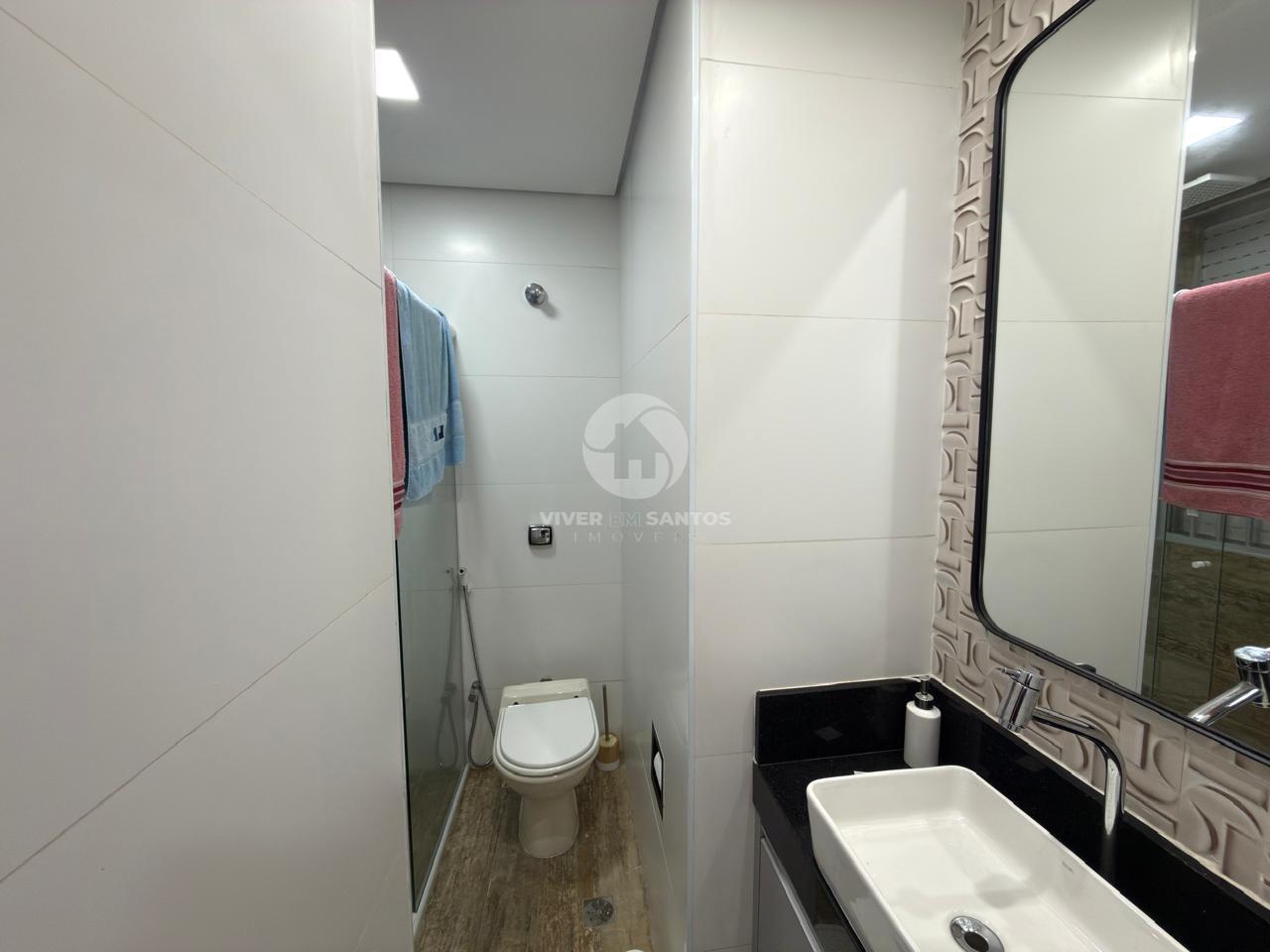 Apartamento Frente Mar 134 m², 2 Suítes, Varanda Gourmet e Vista Panorâmica no Embaré – Santos/SP em Boqueirão, Santos — foto 16