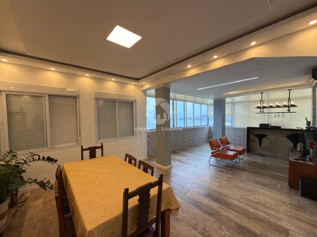 Apartamento Frente Mar 134 m², 2 Suítes, Varanda Gourmet e Vista Panorâmica no Embaré – Santos/SP em Boqueirão, Santos — foto 4