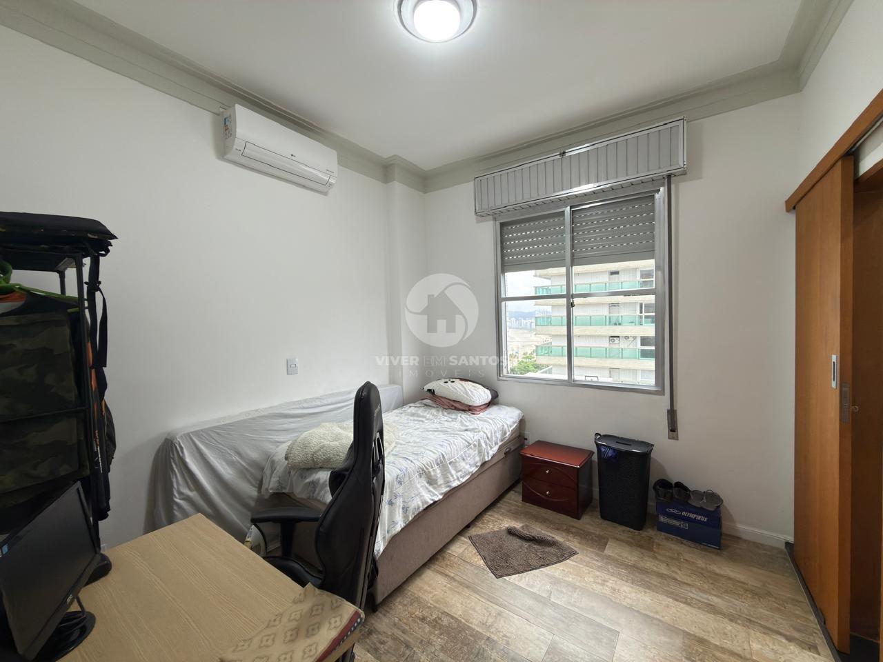 Apartamento Frente Mar 134 m², 2 Suítes, Varanda Gourmet e Vista Panorâmica no Embaré – Santos/SP em Boqueirão, Santos — foto 11