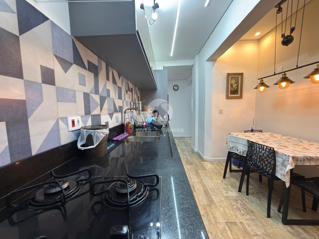 Apartamento Frente Mar 134 m², 2 Suítes, Varanda Gourmet e Vista Panorâmica no Embaré – Santos/SP em Boqueirão, Santos — foto 13