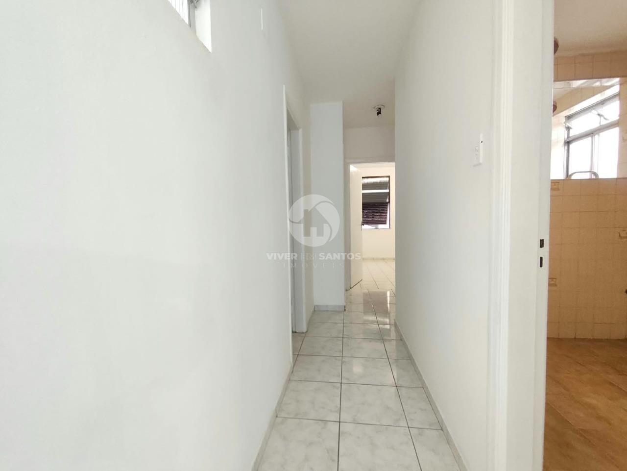 Apartamento de Frente, 2 Dormitórios Amplos e Sala Iluminada na Ponta da Praia – Santos/SP em Ponta da Praia, Santos — foto 6