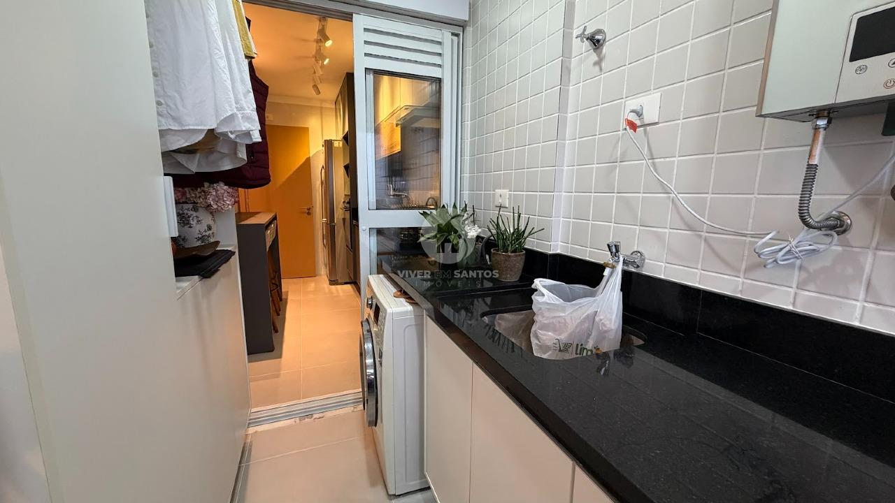 Apartamento Mobiliado, 2 Dormitórios, Varanda Gourmet, Vaga Demarcada e Lazer Completo no Boqueirão – Santos/SP em Boqueirão, Santos — foto 24