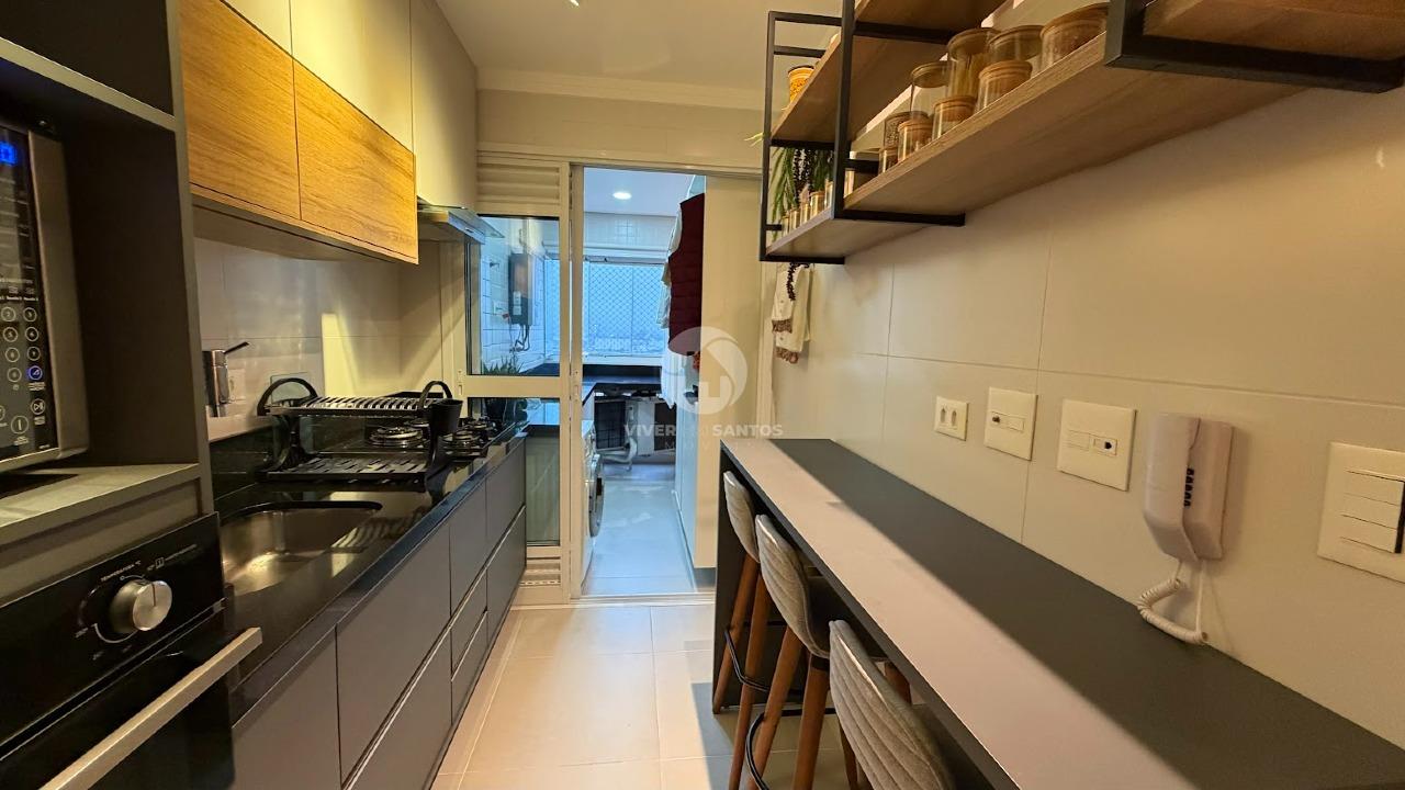 Apartamento Mobiliado, 2 Dormitórios, Varanda Gourmet, Vaga Demarcada e Lazer Completo no Boqueirão – Santos/SP em Boqueirão, Santos — foto 28
