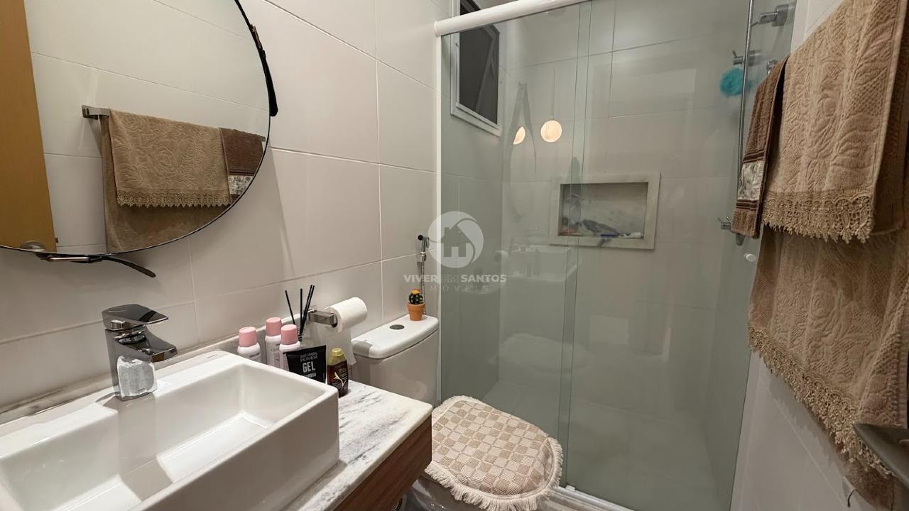 Apartamento Mobiliado, 2 Dormitórios, Varanda Gourmet, Vaga Demarcada e Lazer Completo no Boqueirão – Santos/SP em Boqueirão, Santos — foto 23