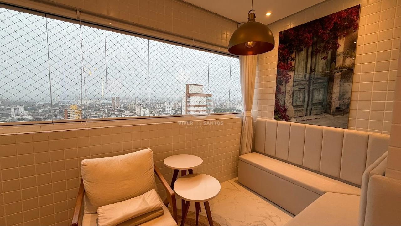 Apartamento Mobiliado, 2 Dormitórios, Varanda Gourmet, Vaga Demarcada e Lazer Completo no Boqueirão – Santos/SP em Boqueirão, Santos — foto 6