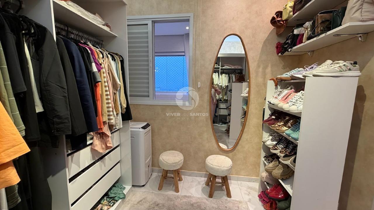 Apartamento Mobiliado, 2 Dormitórios, Varanda Gourmet, Vaga Demarcada e Lazer Completo no Boqueirão – Santos/SP em Boqueirão, Santos — foto 17