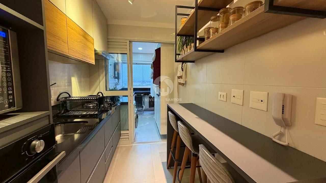 Apartamento Mobiliado, 2 Dormitórios, Varanda Gourmet, Vaga Demarcada e Lazer Completo no Boqueirão – Santos/SP em Boqueirão, Santos — foto 26