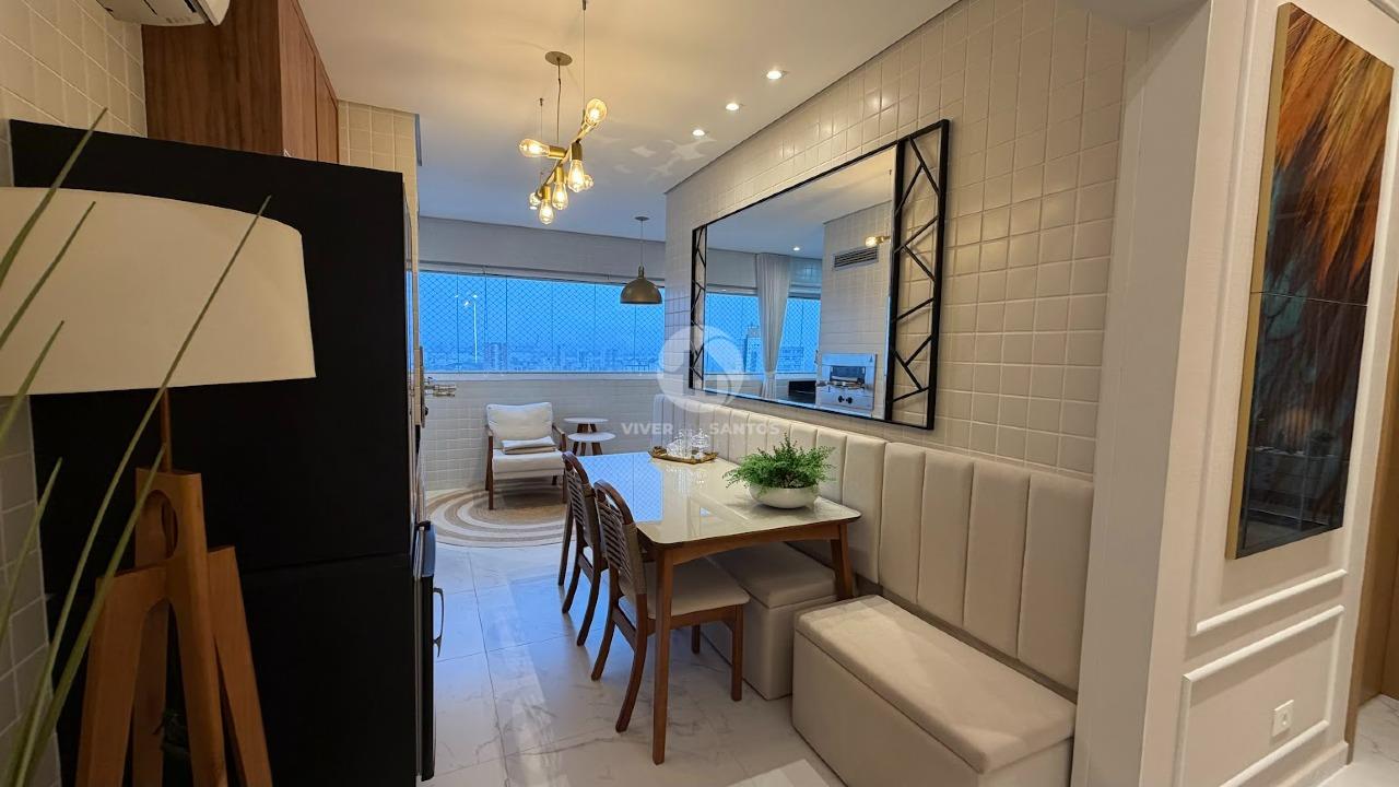 Apartamento Mobiliado, 2 Dormitórios, Varanda Gourmet, Vaga Demarcada e Lazer Completo no Boqueirão – Santos/SP em Boqueirão, Santos — foto 4