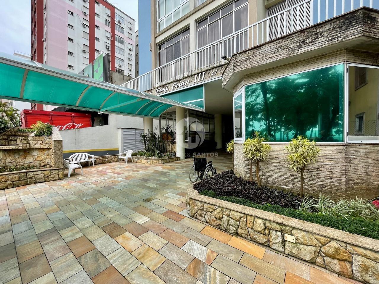 Sala Living com Cozinha Americana e Condomínio Baixo no Embaré – Santos/SP em Embaré, Santos — foto 12