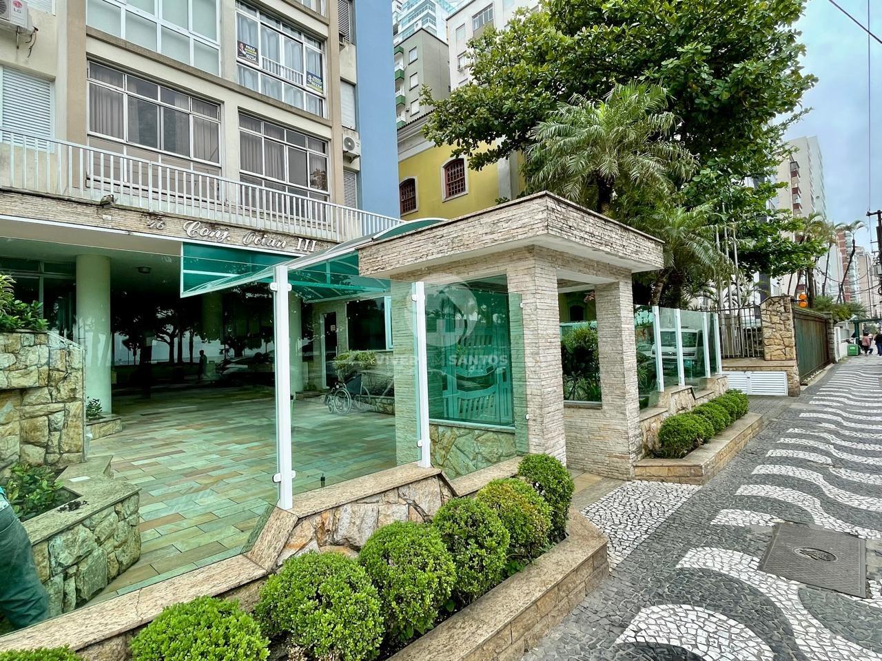 Sala Living com Cozinha Americana e Condomínio Baixo no Embaré – Santos/SP em Embaré, Santos — foto 14