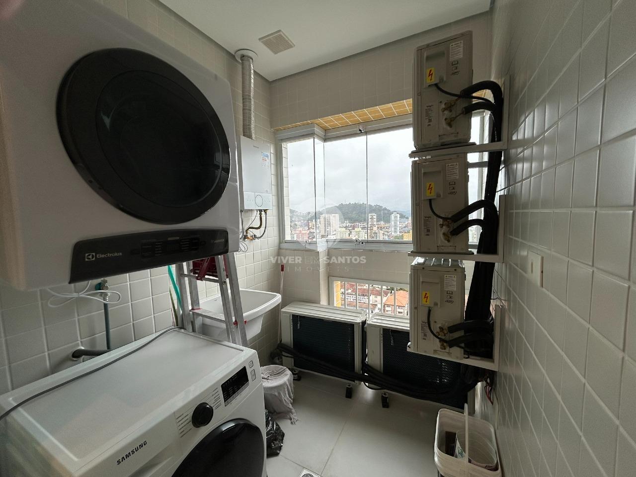 Apartamento Mobiliado, 3 Dormitórios, Suíte, Lazer Completo e 2 Vagas no Boqueirão – Santos/SP em Boqueirão, Santos — foto 12