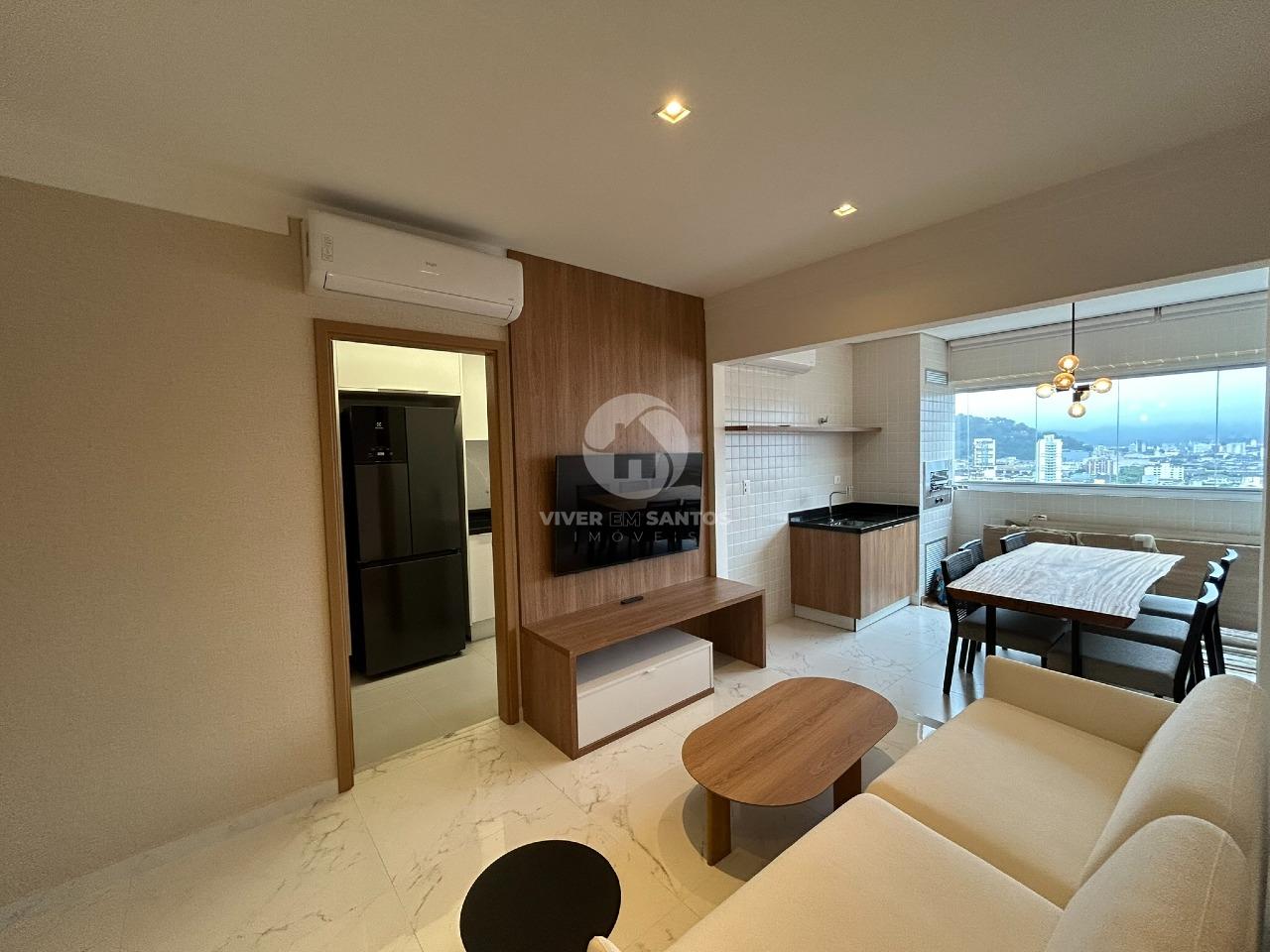 Apartamento Mobiliado, 3 Dormitórios, Suíte, Lazer Completo e 2 Vagas no Boqueirão – Santos/SP em Boqueirão, Santos — foto 3