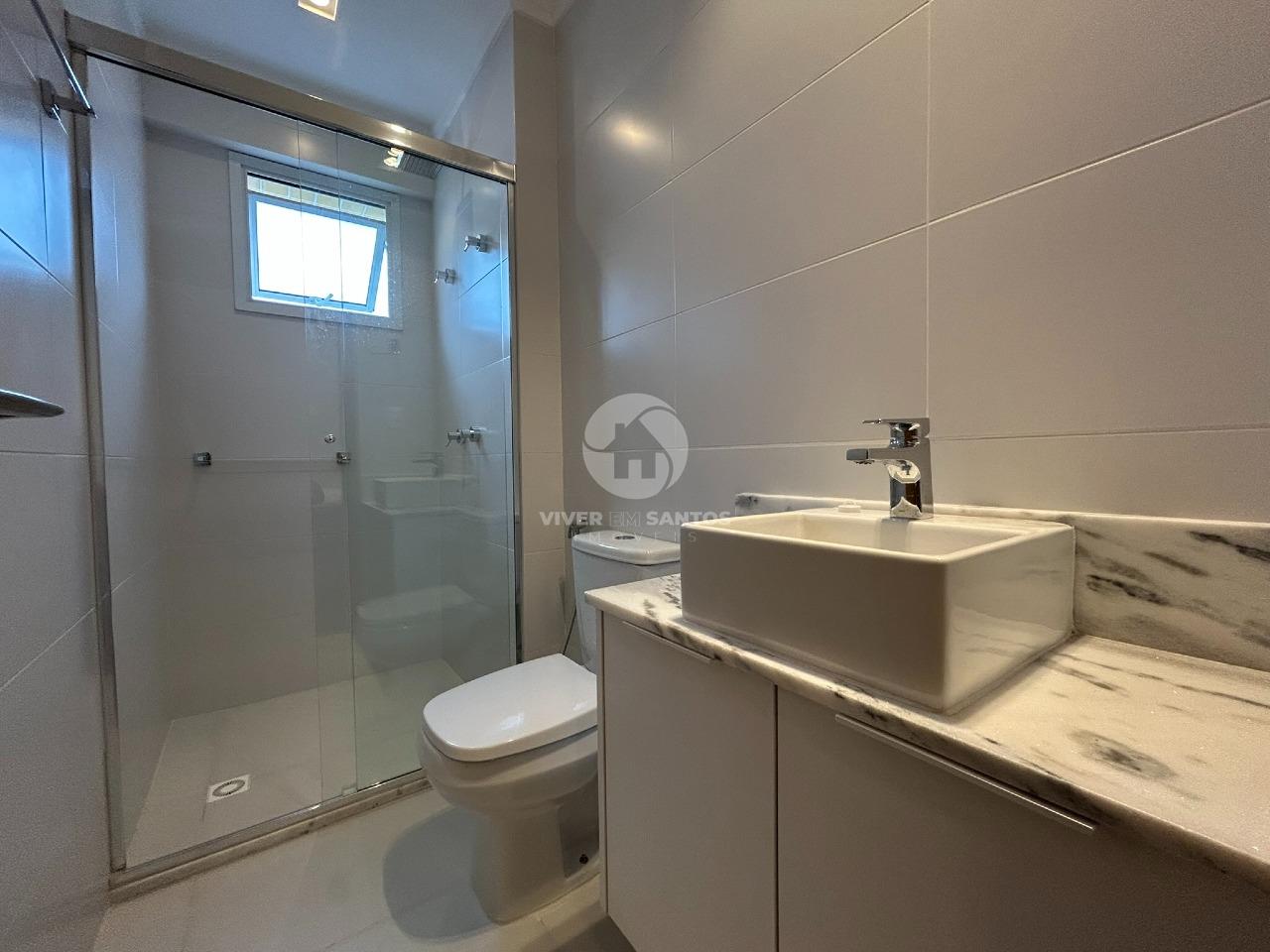 Apartamento Mobiliado, 3 Dormitórios, Suíte, Lazer Completo e 2 Vagas no Boqueirão – Santos/SP em Boqueirão, Santos — foto 28