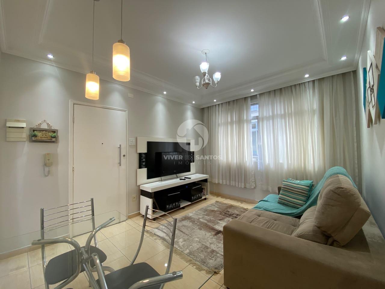 Apartamento Reformado, 2 Dormitórios, Vaga Coletiva e a 4 Quadras da Praia no Embaré – Santos/SP em Embaré, Santos — foto 2