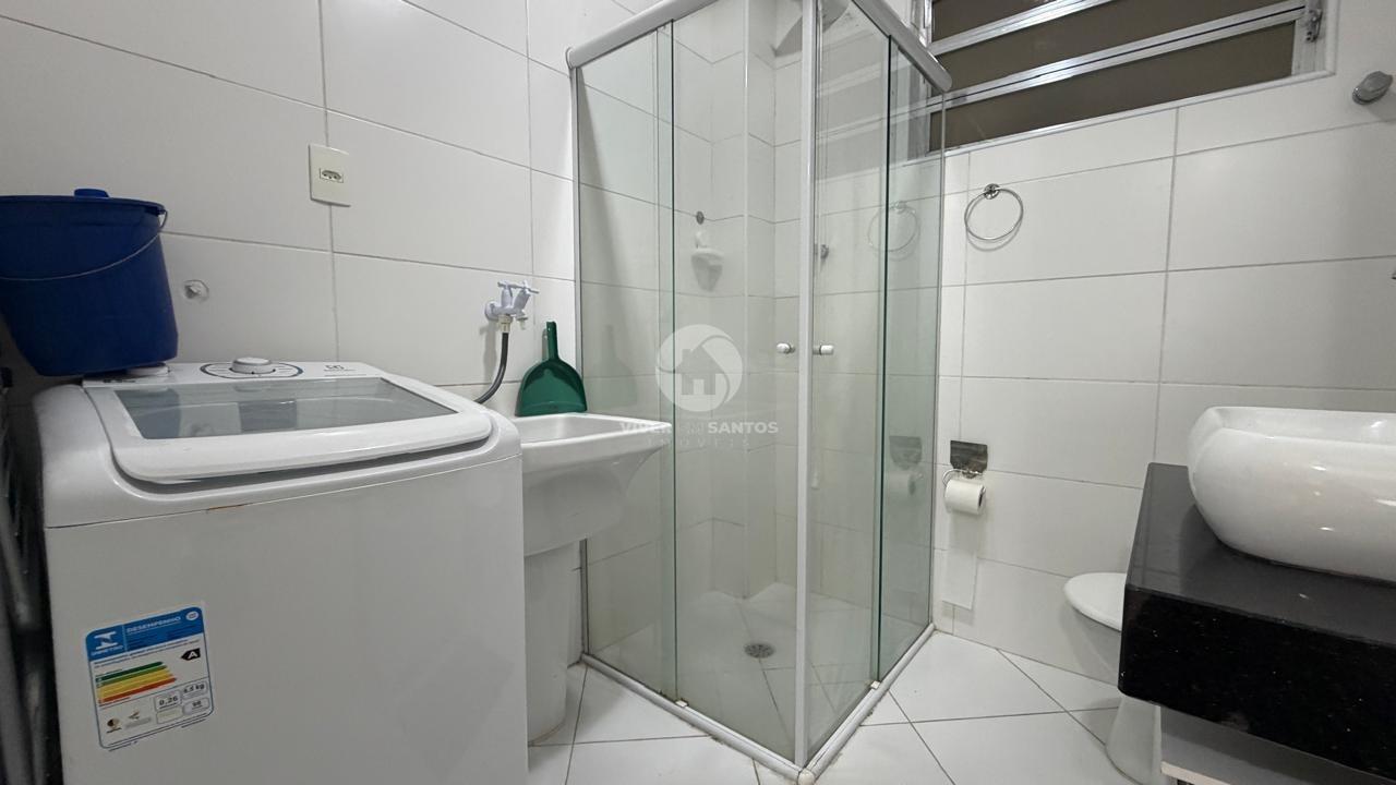 Sala Living Porteira Fechada, Elevador e Portaria 24h Próxima à Praia no Embaré – Santos/SP em Embaré, Santos — foto 10