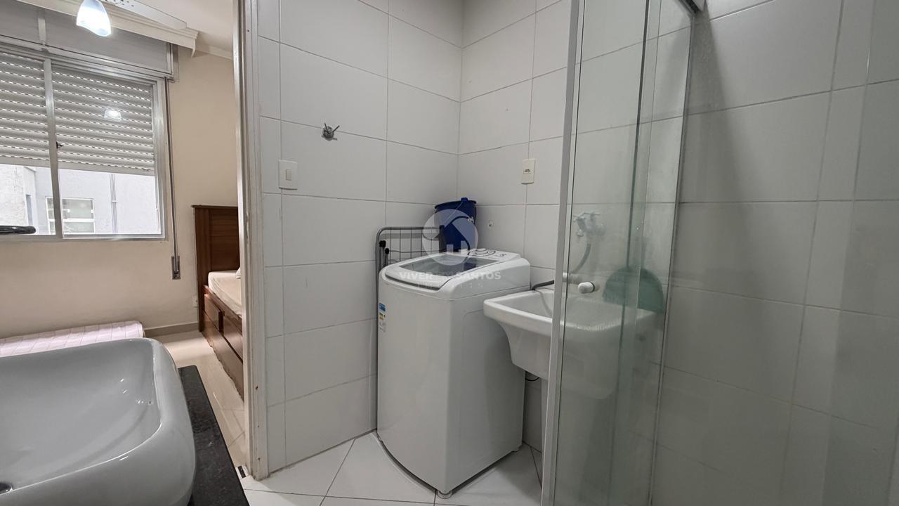 Sala Living Porteira Fechada, Elevador e Portaria 24h Próxima à Praia no Embaré – Santos/SP em Embaré, Santos — foto 8