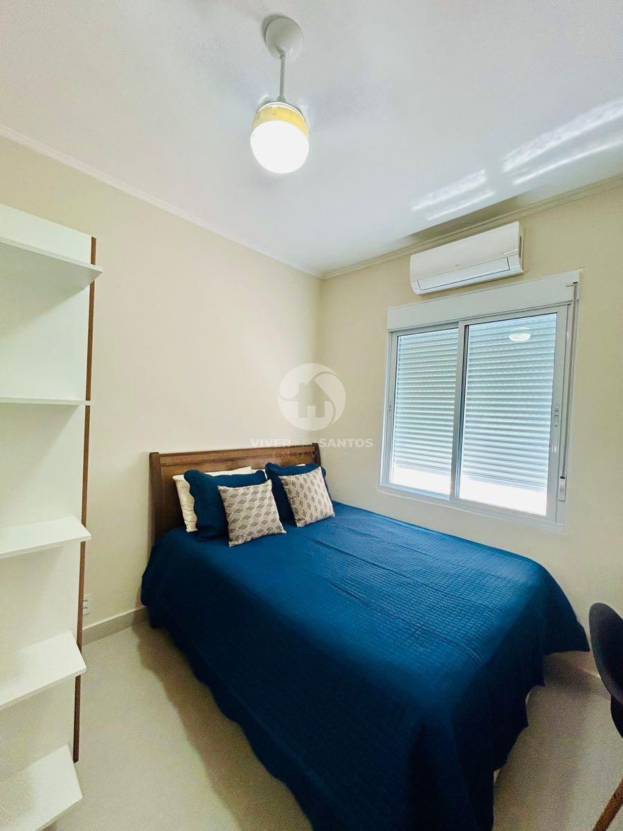 Apartamento Reformado Porteira Fechada, 2 Dormitórios e Suíte em Prédio Frente Mar no Embaré – Santos/SP em Embaré, Santos — foto 5