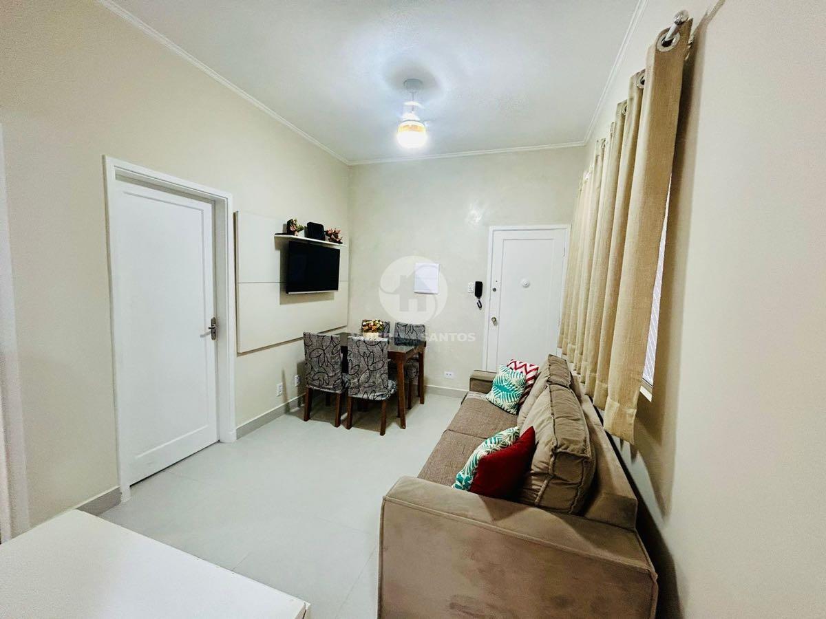 Apartamento Reformado Porteira Fechada, 2 Dormitórios e Suíte em Prédio Frente Mar no Embaré – Santos/SP em Embaré, Santos — foto 3