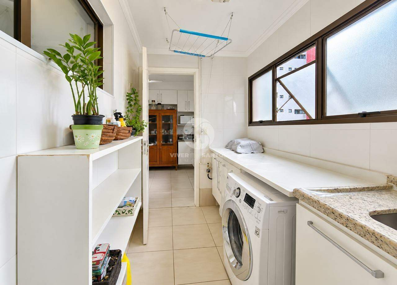 Apartamento 1 quarto e 1 vaga demarcada prédio frente mar - Aparecida - Santos em Aparecida, Santos — foto 25