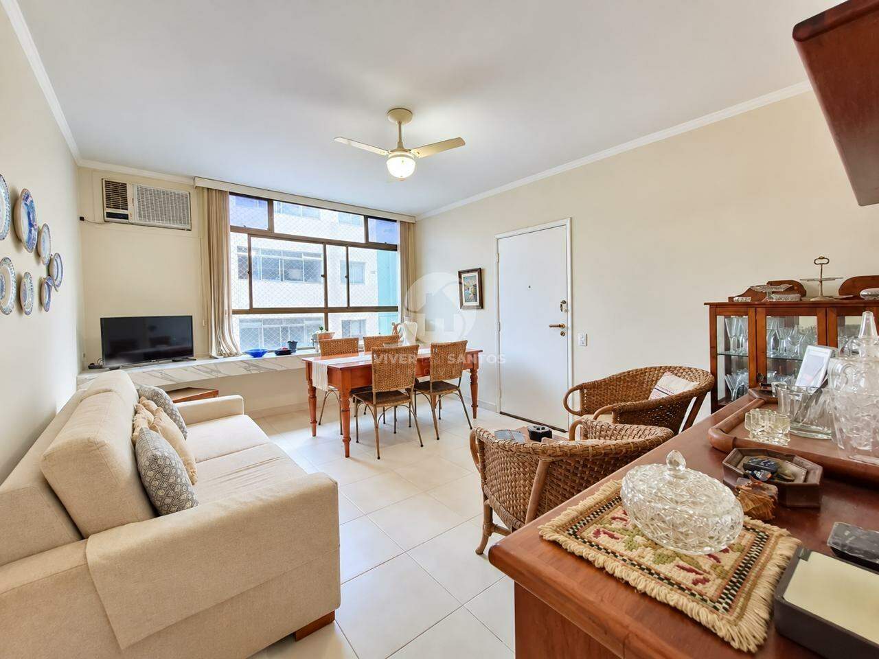 Apartamento 1 quarto e 1 vaga demarcada prédio frente mar - Aparecida - Santos em Aparecida, Santos — foto 2