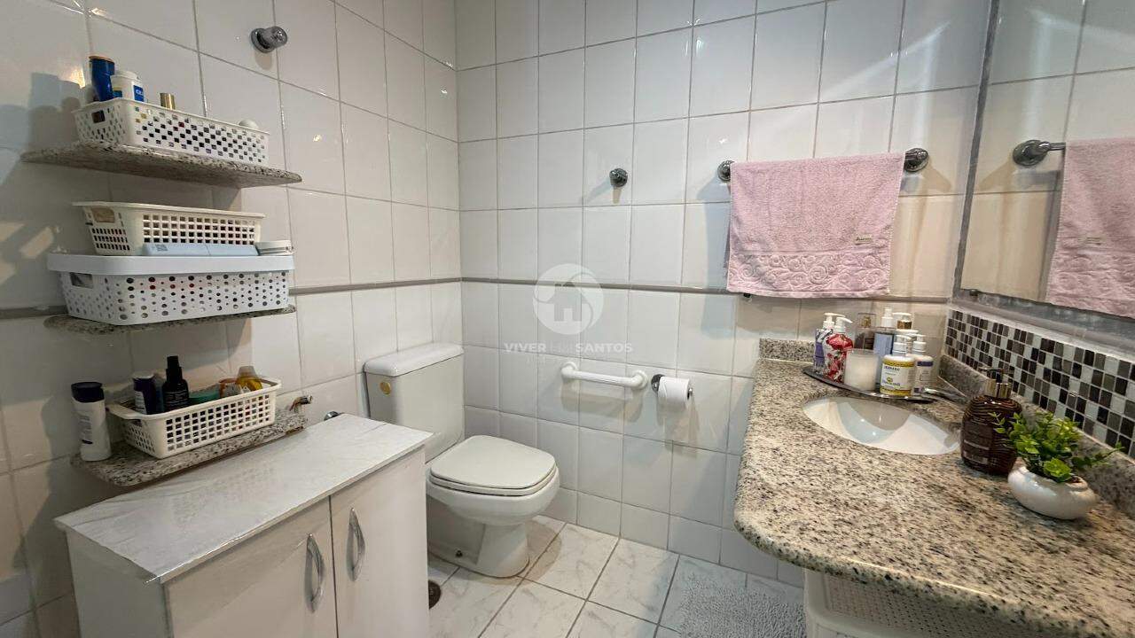Apartamento 1 quarto e 1 vaga demarcada prédio frente mar - Aparecida - Santos em Aparecida, Santos — foto 17