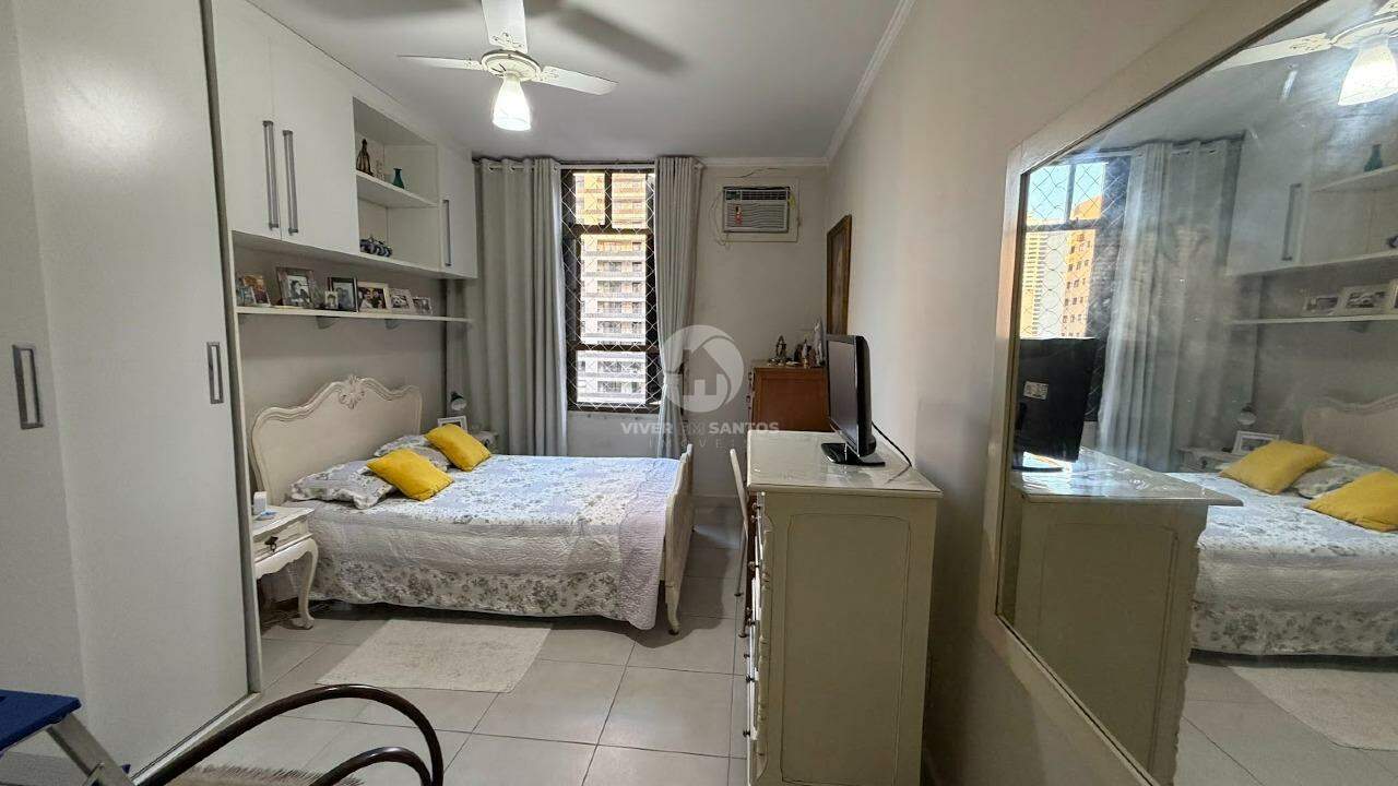 Apartamento 1 quarto e 1 vaga demarcada prédio frente mar - Aparecida - Santos em Aparecida, Santos — foto 11