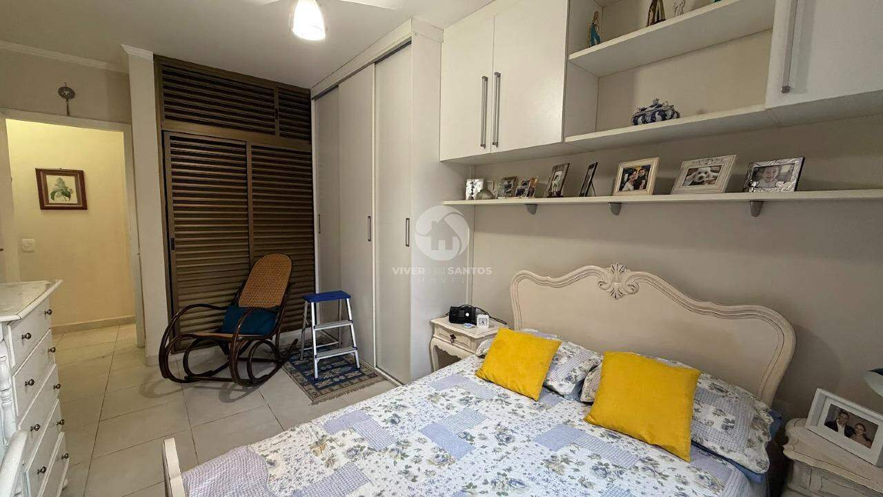 Apartamento 1 quarto e 1 vaga demarcada prédio frente mar - Aparecida - Santos em Aparecida, Santos — foto 14