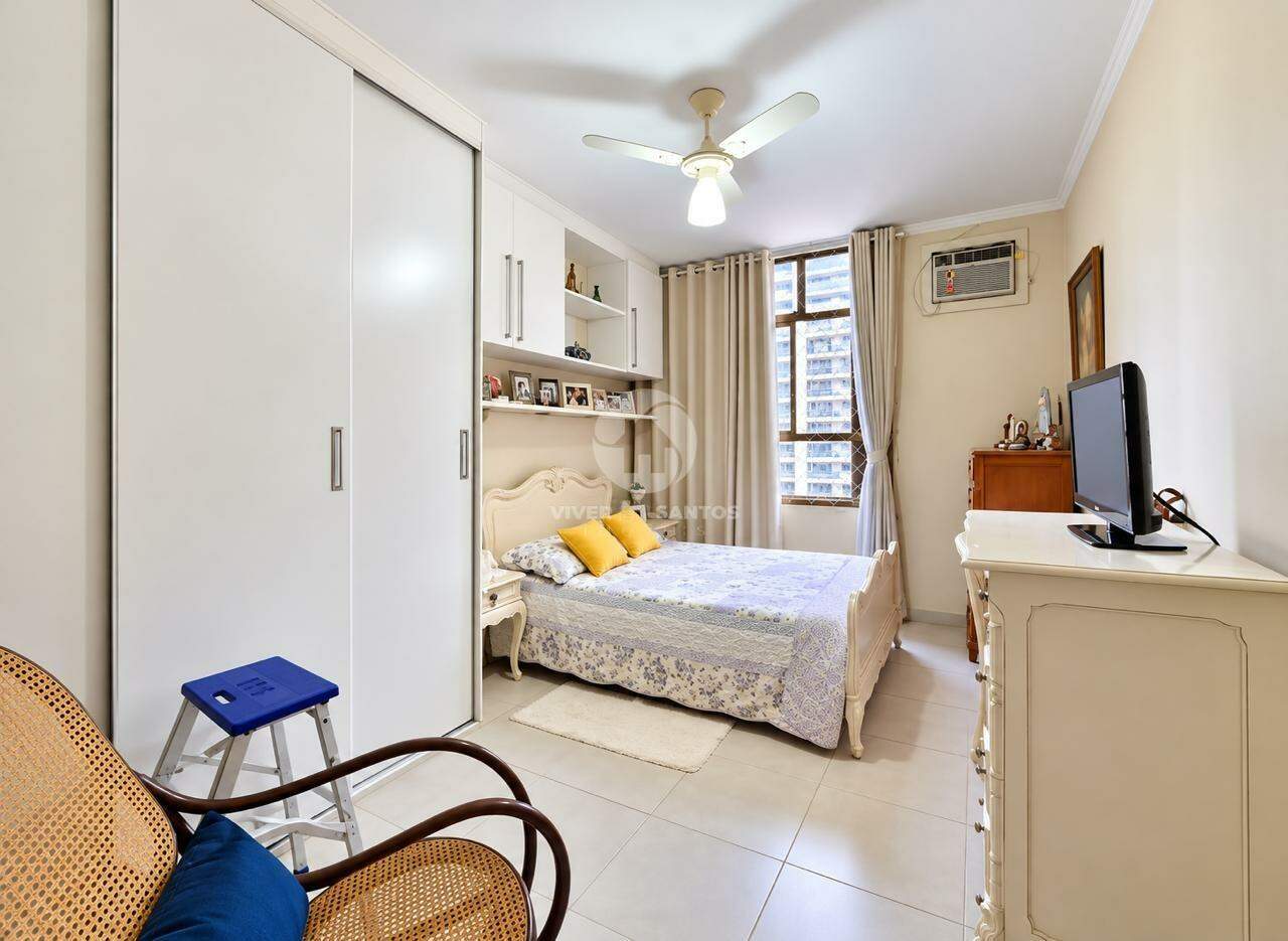 Apartamento 1 quarto e 1 vaga demarcada prédio frente mar - Aparecida - Santos em Aparecida, Santos — foto 15