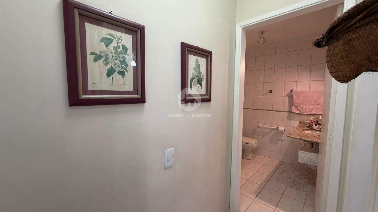 Apartamento 1 quarto e 1 vaga demarcada prédio frente mar - Aparecida - Santos em Aparecida, Santos — foto 10