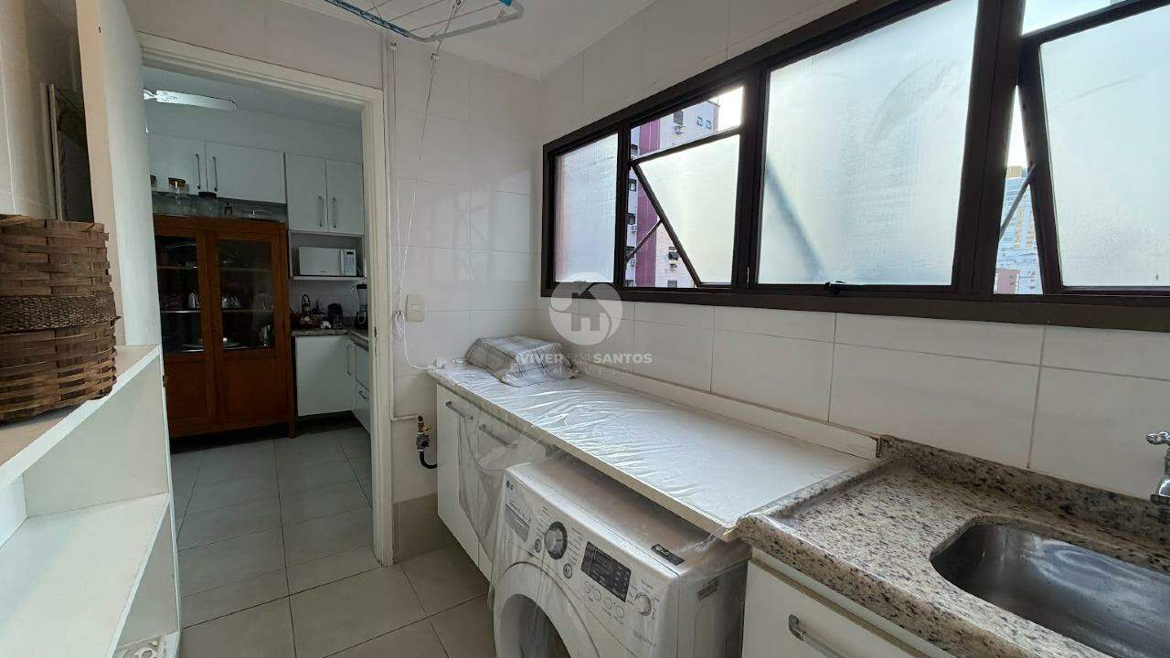 Apartamento 1 quarto e 1 vaga demarcada prédio frente mar - Aparecida - Santos em Aparecida, Santos — foto 26