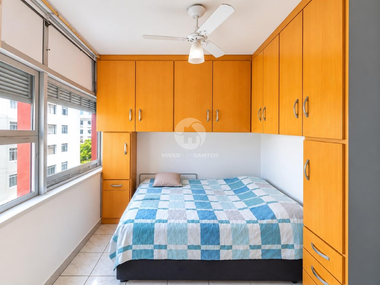 Apartamento 1 Dormitório, Planejados e Vaga de Garagem no Gonzaga – Santos/SP em Gonzaga, Santos — foto 11