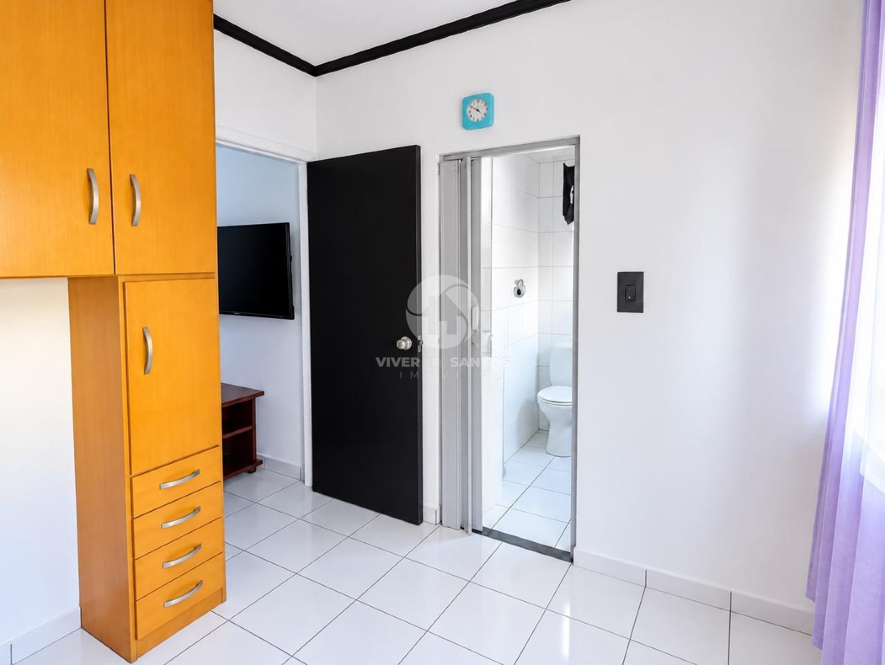 Apartamento 1 Dormitório, Planejados e Vaga de Garagem no Gonzaga – Santos/SP em Gonzaga, Santos — foto 12