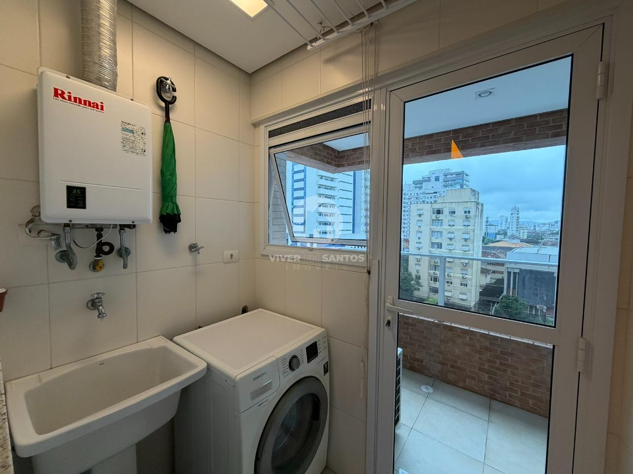 Apartamento 1 Dormitório, Varanda, Vaga e Lazer Completo no Boqueirão – Santos/SP em Boqueirão, Santos — foto 9