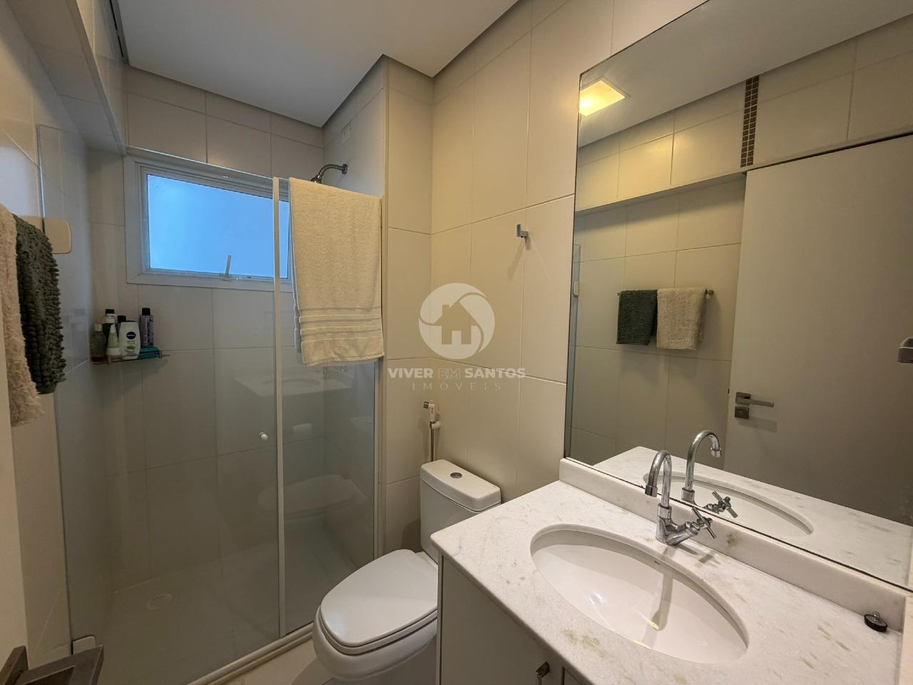 Apartamento 1 Dormitório, Varanda, Vaga e Lazer Completo no Boqueirão – Santos/SP em Boqueirão, Santos — foto 12