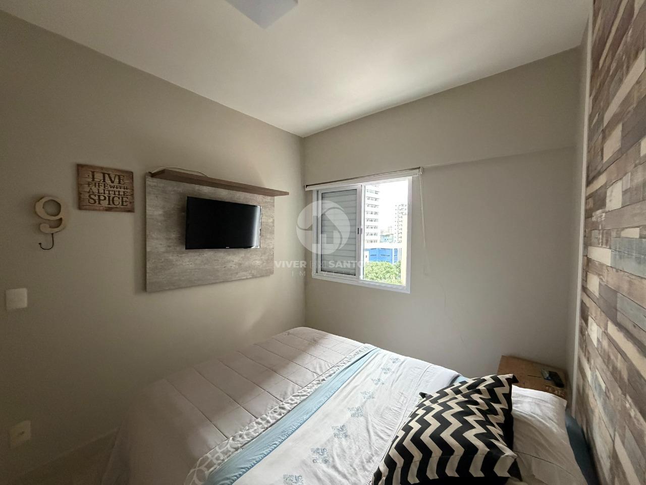 Apartamento 1 Dormitório, Varanda, Vaga e Lazer Completo no Boqueirão – Santos/SP em Boqueirão, Santos — foto 14