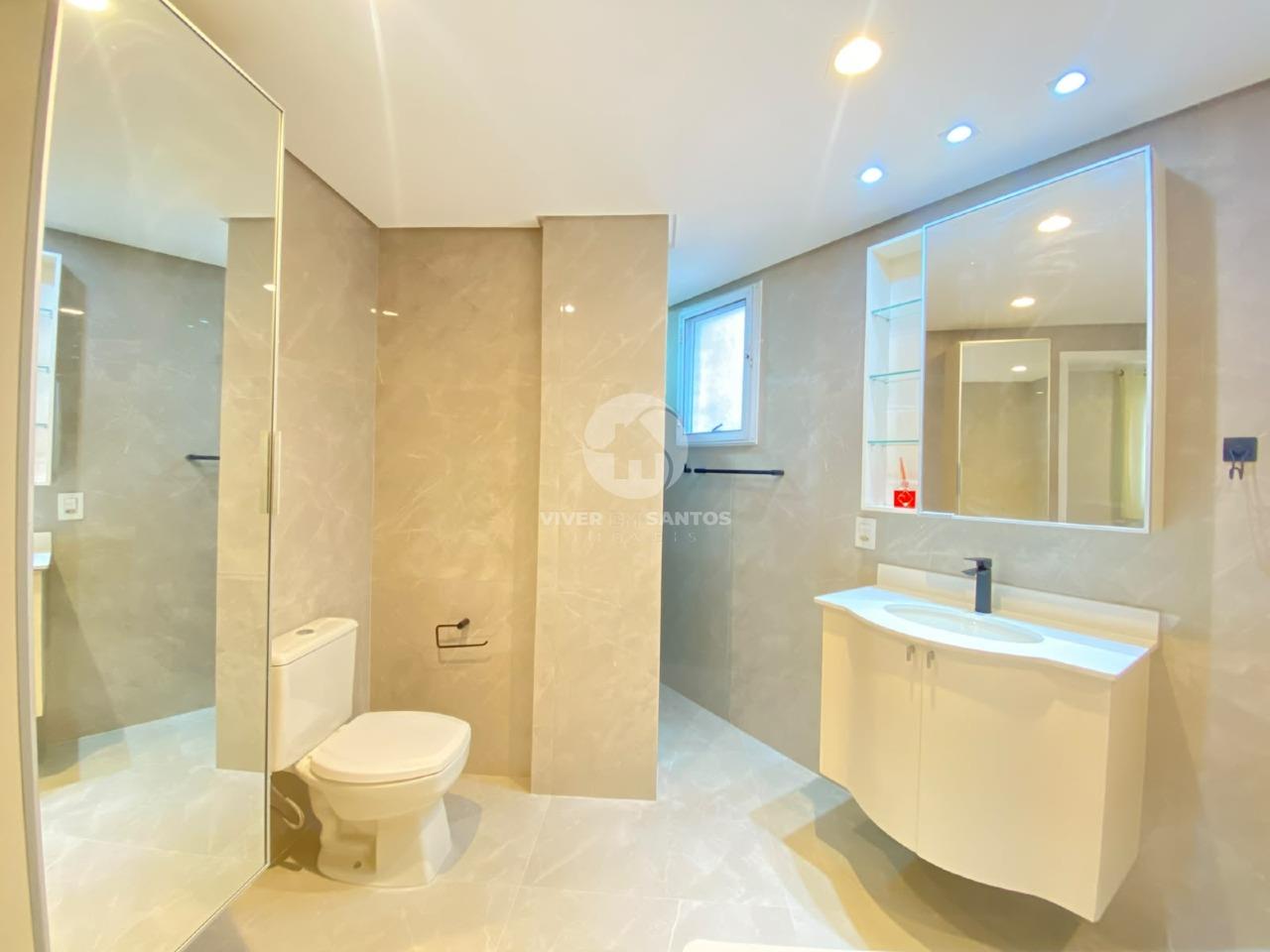 Cobertura Duplex 219 m², 3 Suítes, Piscina Privativa, Vista Mar e 2 Vagas na Ponta da Praia - Santos/SP em Ponta da Praia, Santos — foto 12