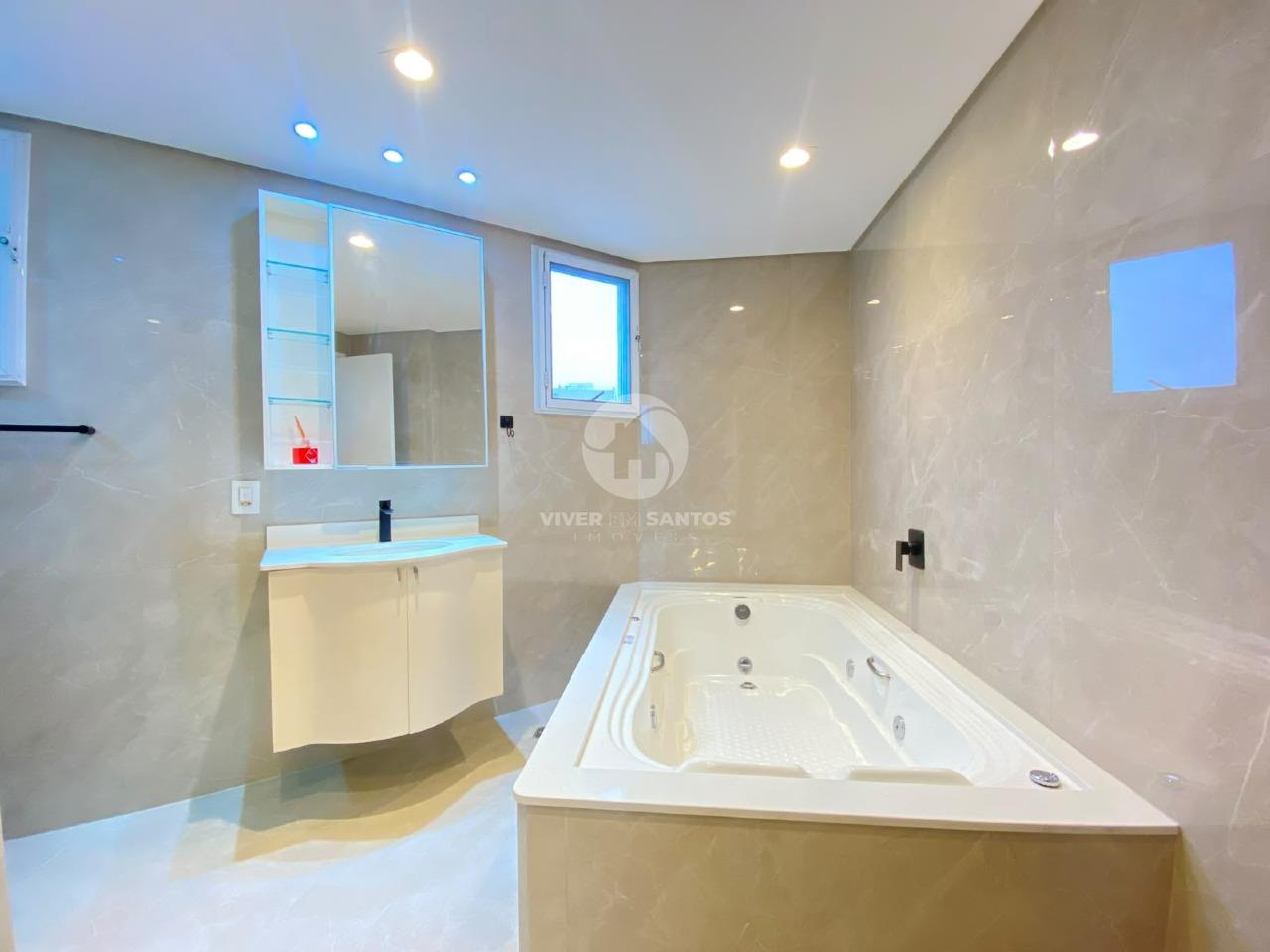 Cobertura Duplex 219 m², 3 Suítes, Piscina Privativa, Vista Mar e 2 Vagas na Ponta da Praia - Santos/SP em Ponta da Praia, Santos — foto 10