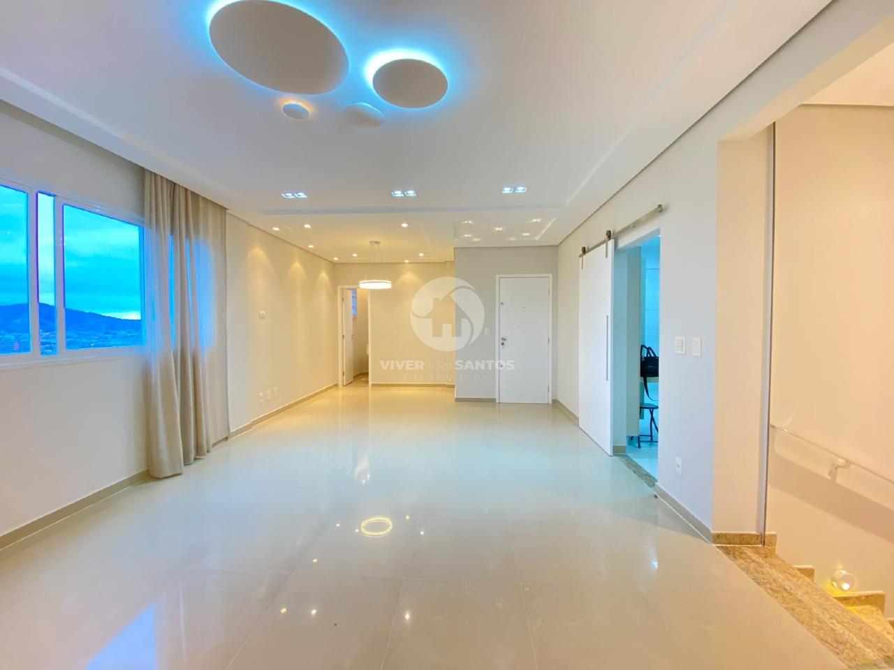 Cobertura Duplex 219 m², 3 Suítes, Piscina Privativa, Vista Mar e 2 Vagas na Ponta da Praia - Santos/SP em Ponta da Praia, Santos — foto 3