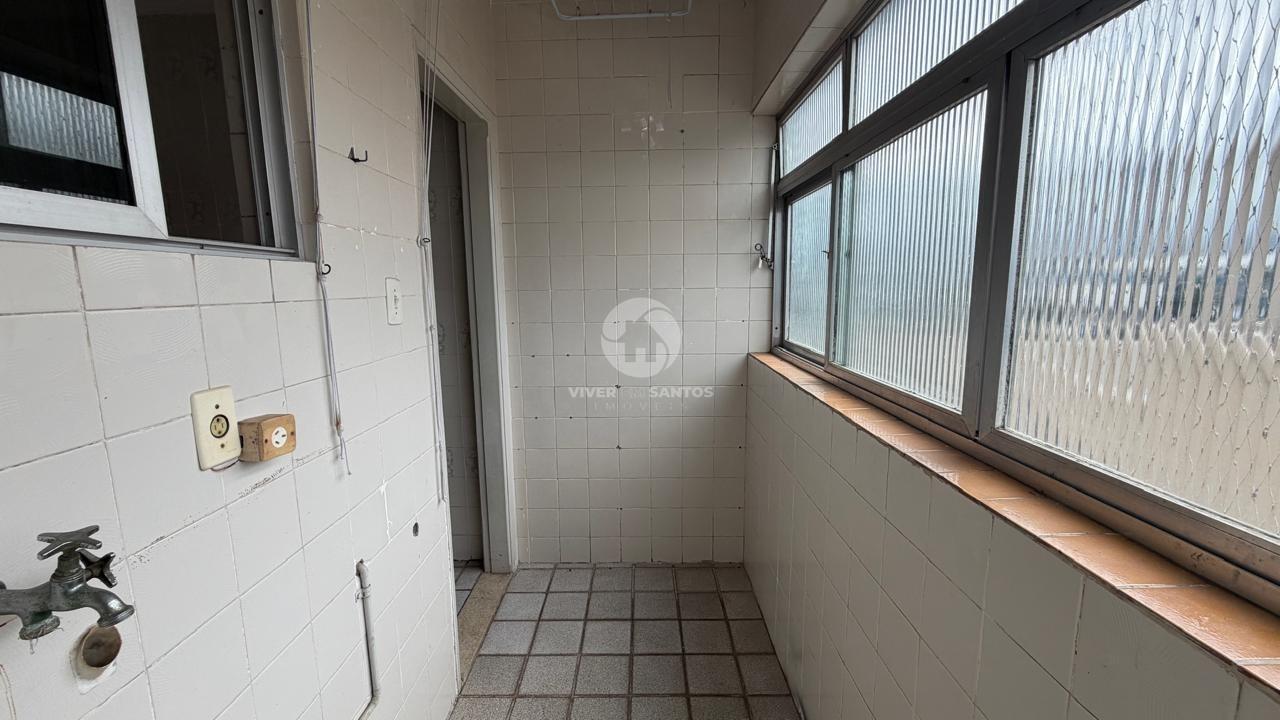 Apartamento 2 Dormitórios, Sala Ampla, Área de Serviço Separada e Elevador – Santos/SP em Embaré, Santos — foto 24