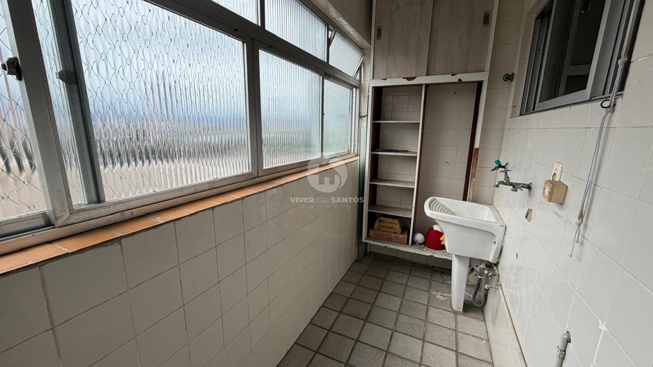 Apartamento 2 Dormitórios, Sala Ampla, Área de Serviço Separada e Elevador – Santos/SP em Embaré, Santos — foto 23