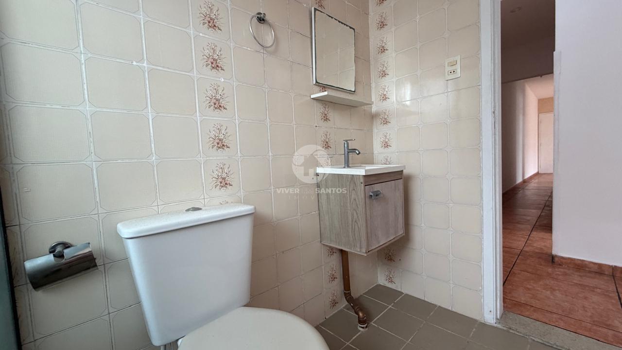 Apartamento 2 Dormitórios, Sala Ampla, Área de Serviço Separada e Elevador – Santos/SP em Embaré, Santos — foto 13